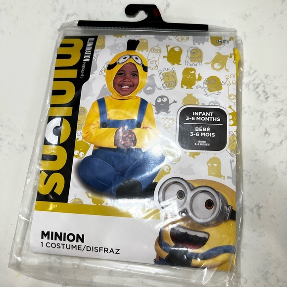 Infant Minion Costume with Hood - Picture 2 of 7
